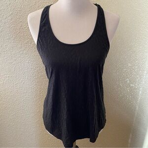 Victoria’s Secret Leopard Print Black Tank Top Sleep Pajama Top: Medium/Large